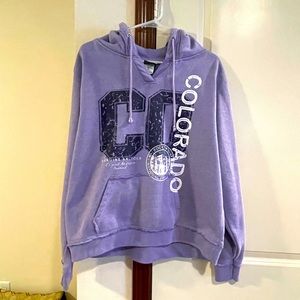 Women’s Purple Salt Creek Colorado Sweatshirt - XL -